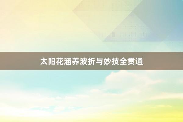 太阳花涵养波折与妙技全贯通